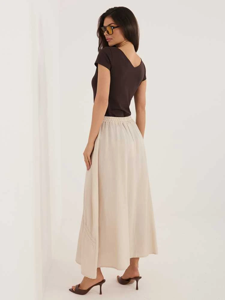 Italy Moda Spódnica-IT-SD-3061.68-smėlio spalva