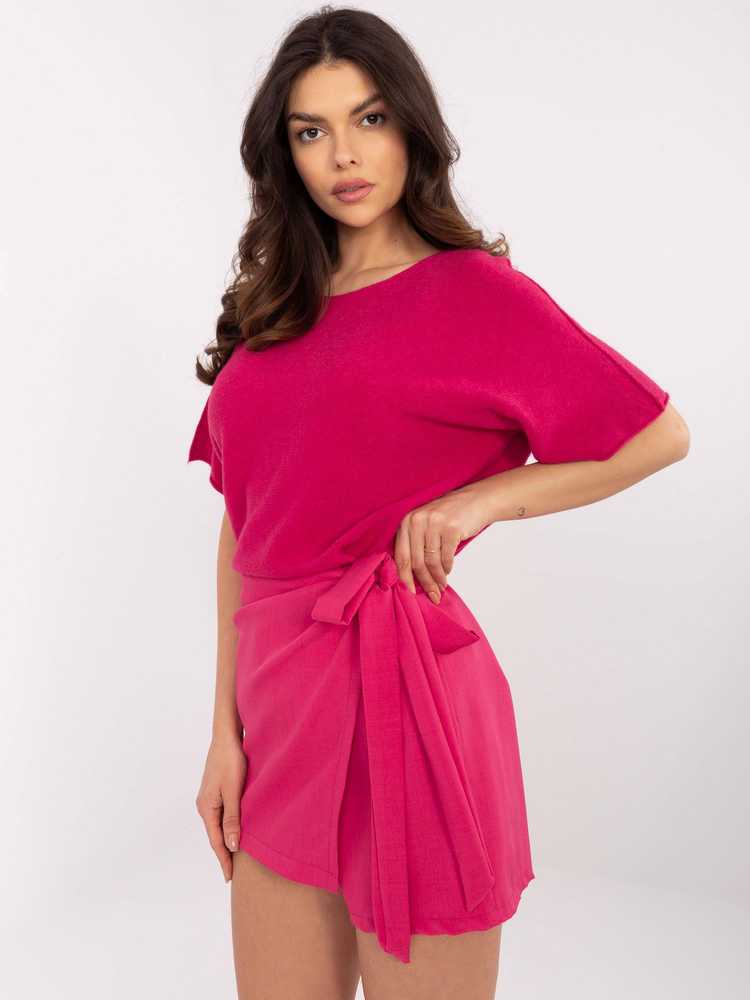 Italy Moda Spódnica-MI-SD-121388.39-fuksija