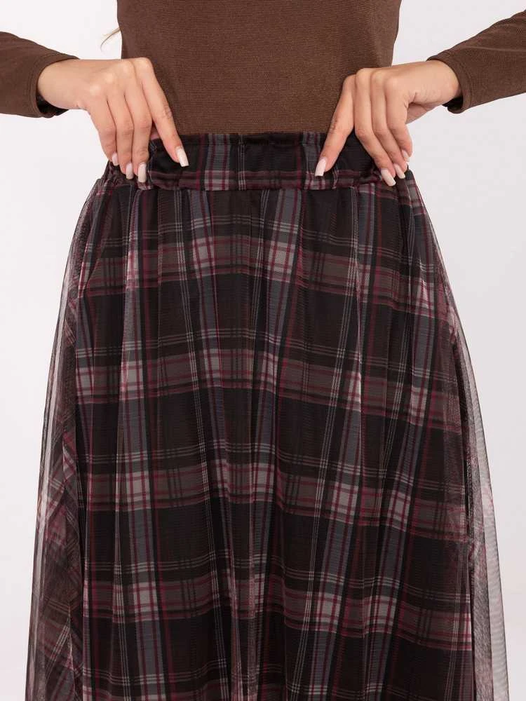 Italy Moda Spódnica-MI-SD-271329-3.06-juoda