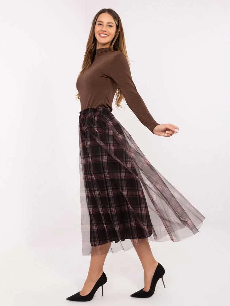 Italy Moda Spódnica-MI-SD-271329-3.06-juoda