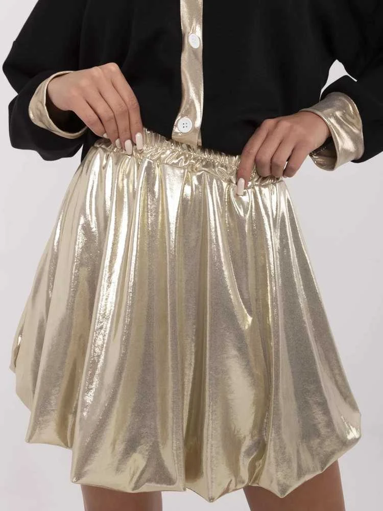 Italy Moda Spódnica-MI-SD-2713605.70-auksinė