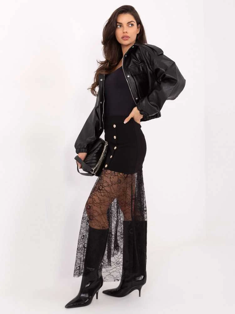 Italy Moda Spódnica-MI-SD-3292.09P-juoda