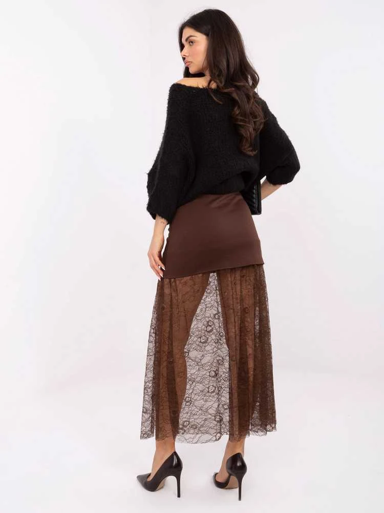 Italy Moda Spódnica-MI-SD-3292.09P-ruda