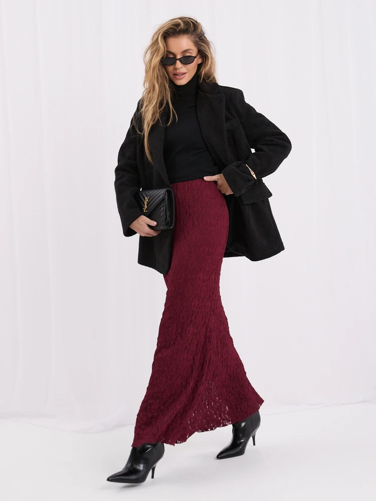 Italy Moda Spódnica-MI-SD-3573.01-bordinė