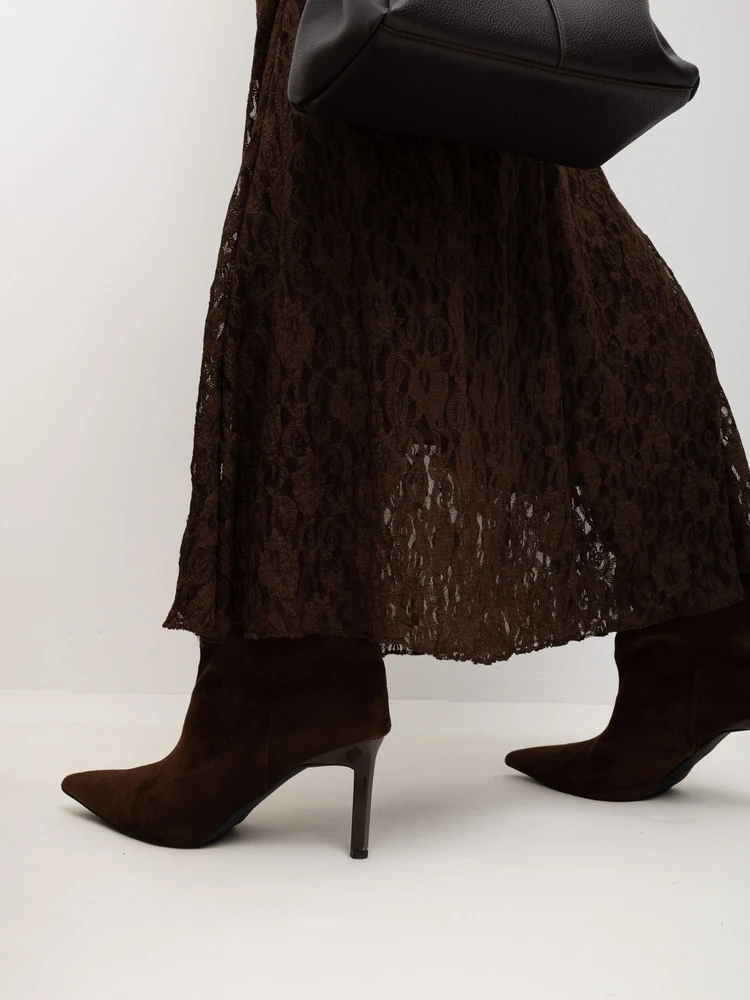 Italy Moda Spódnica-MI-SD-3573.01-ruda