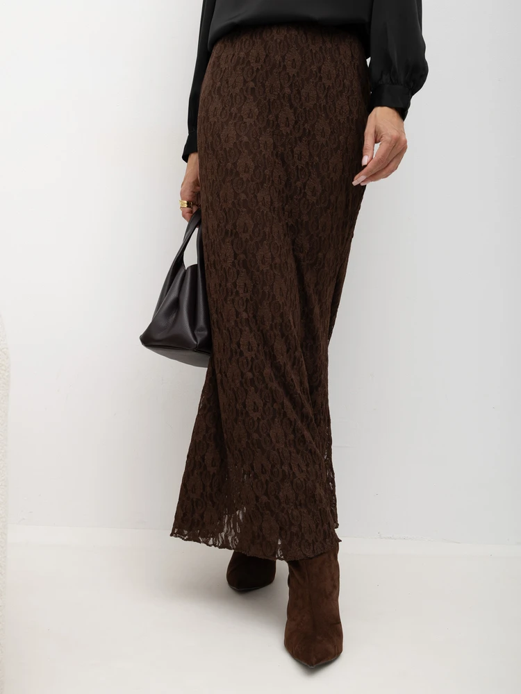 Italy Moda Spódnica-MI-SD-3573.01-ruda