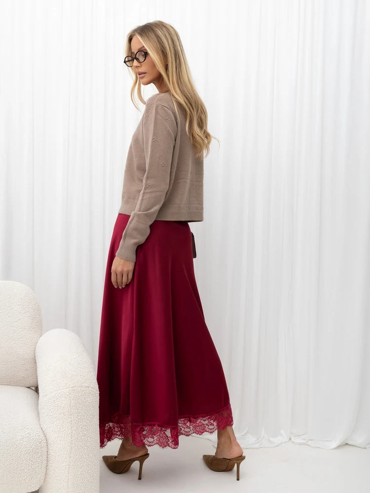 Italy Moda Spódnica-MI-SD-4213-2.65-bordinė