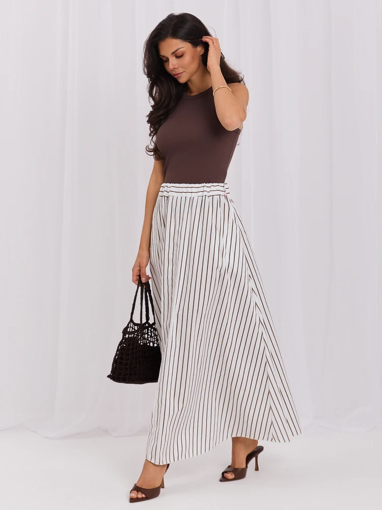 Italy Moda Spódnica-MI-SD-4349.74-balta