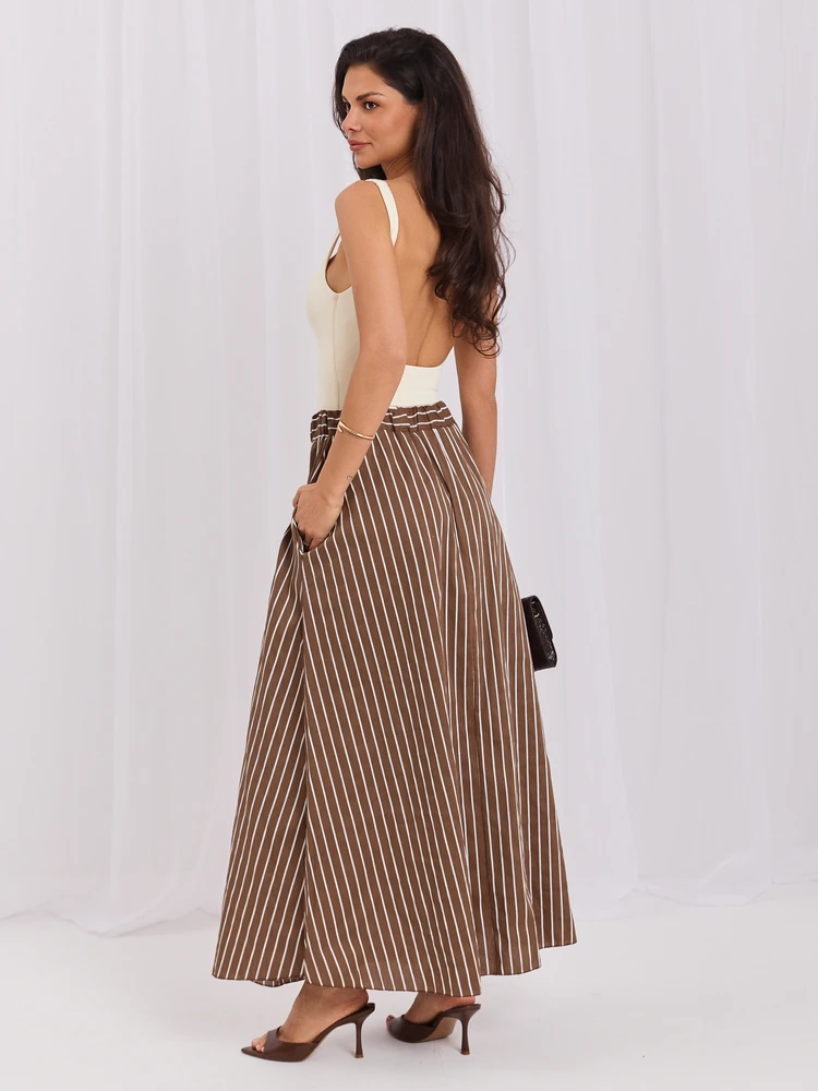 Italy Moda Spódnica-MI-SD-4349.74-ruda