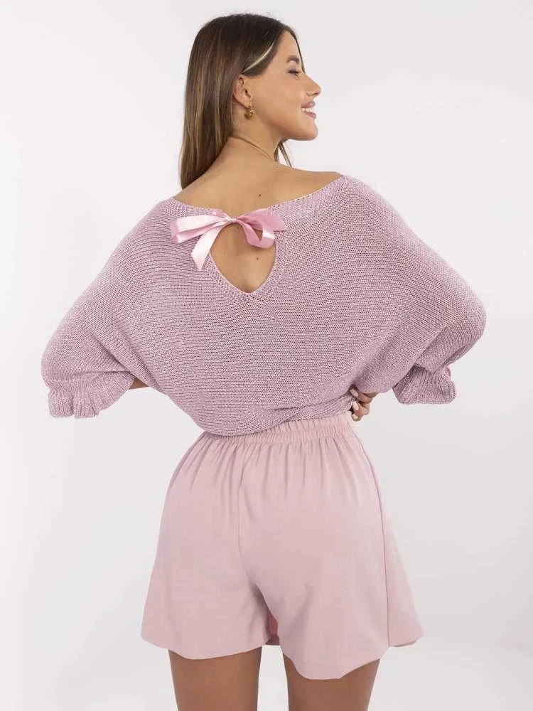 Italy Moda Spódnica-MI-SD-88662.92-jasny rožinė