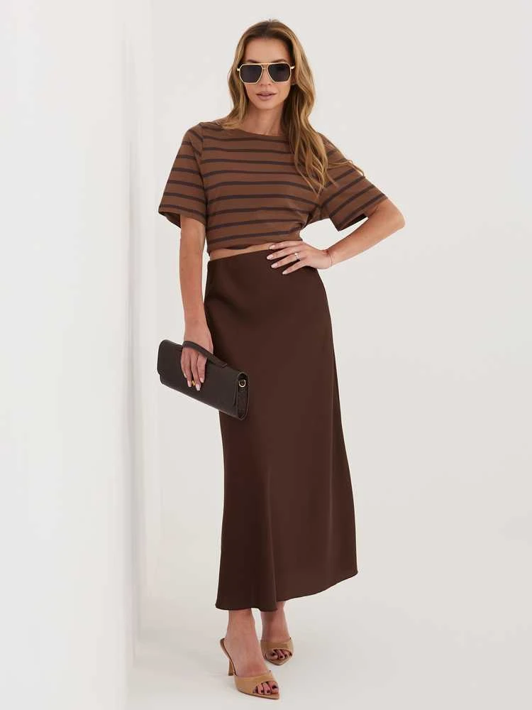 Italy Moda Spódnica-MI-SD-A2797.33-ruda