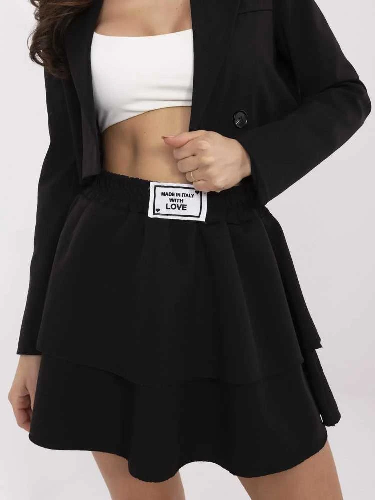 Italy Moda Spódnica-MI-SD-G9123-1,25-juoda