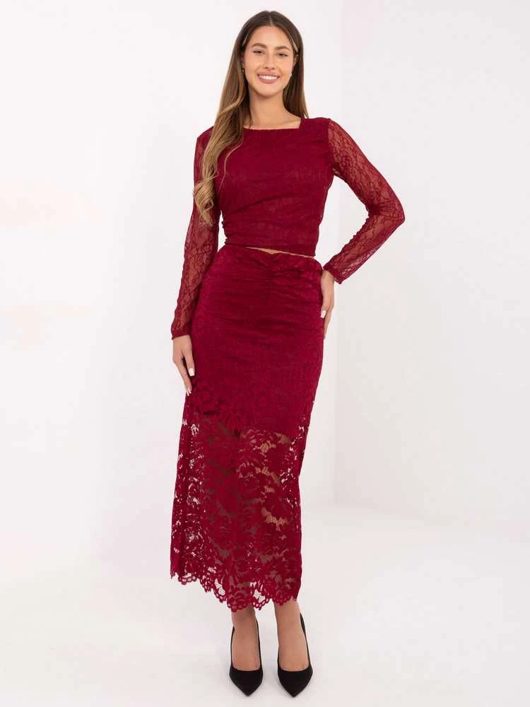 Italy Moda Spódnica-MI-SD-G9137.16P-bordinė