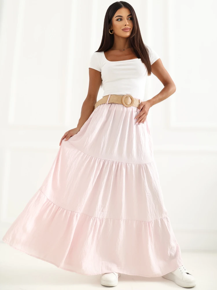 Italy Moda Spódnica-MO-SD-25013.27-jasny rožinė