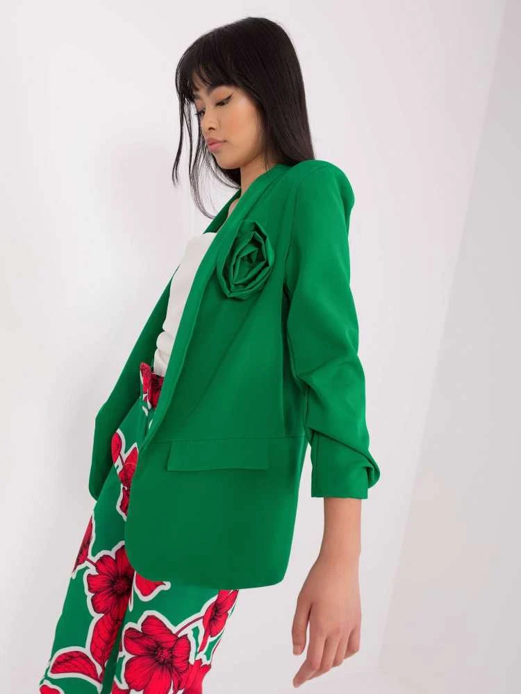Italy Moda Švarkas moterims DHJ-MA-7173.10-žalia
