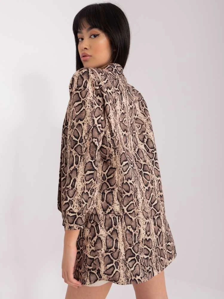 Italy Moda Švarkas moterims -DHJ-MA-7684AB-1.41X-juodai smėlio spalvos