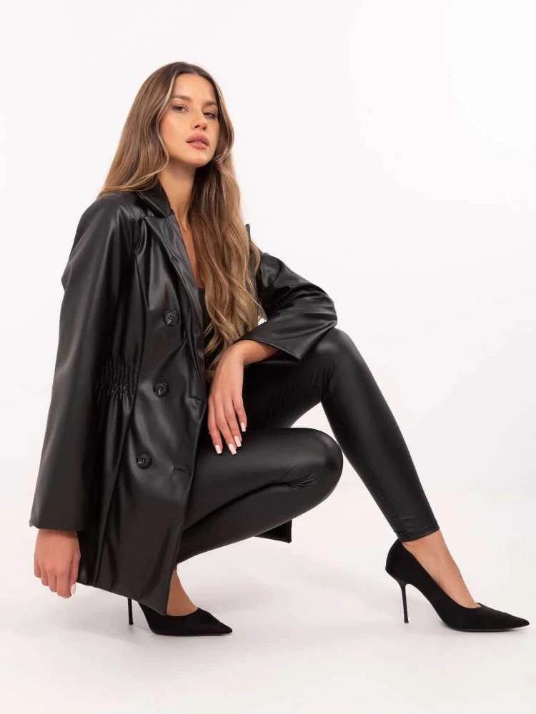Italy Moda Švarkas moterims -DHJ-MA-A8683.37-juoda