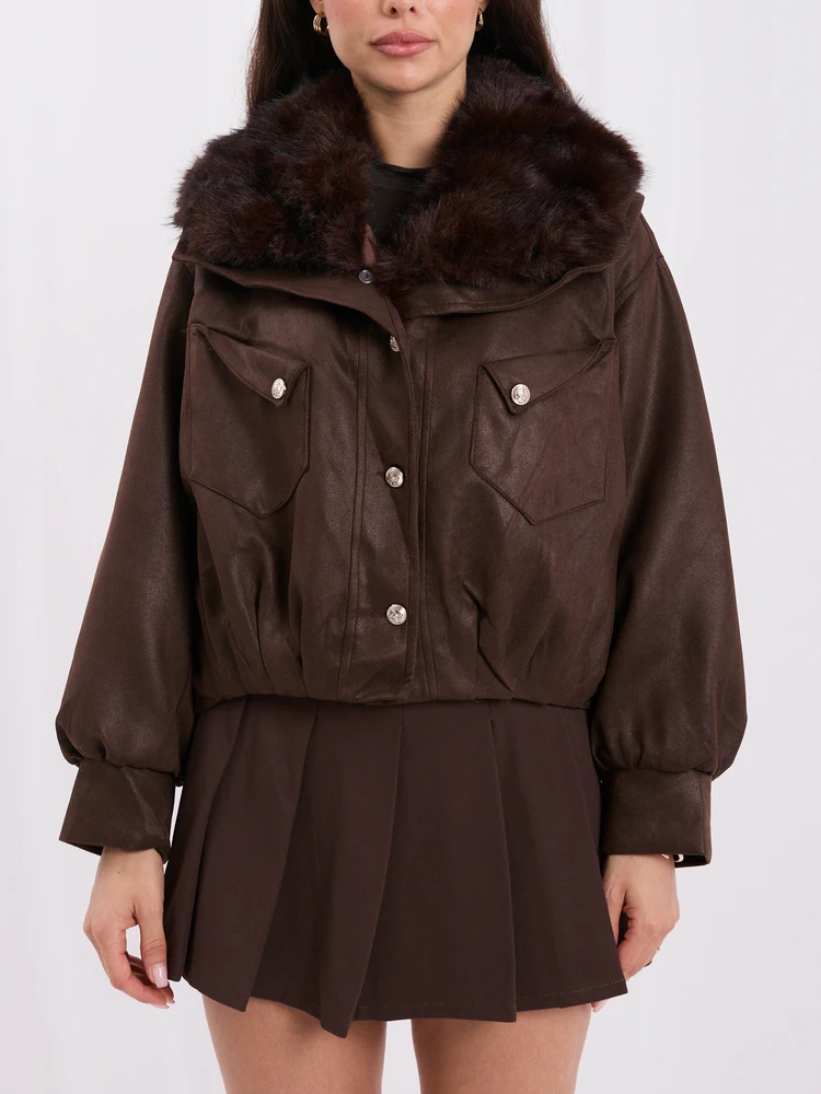 Italy Moda Striukė-IR-KR-8602.84-ciemny ruda