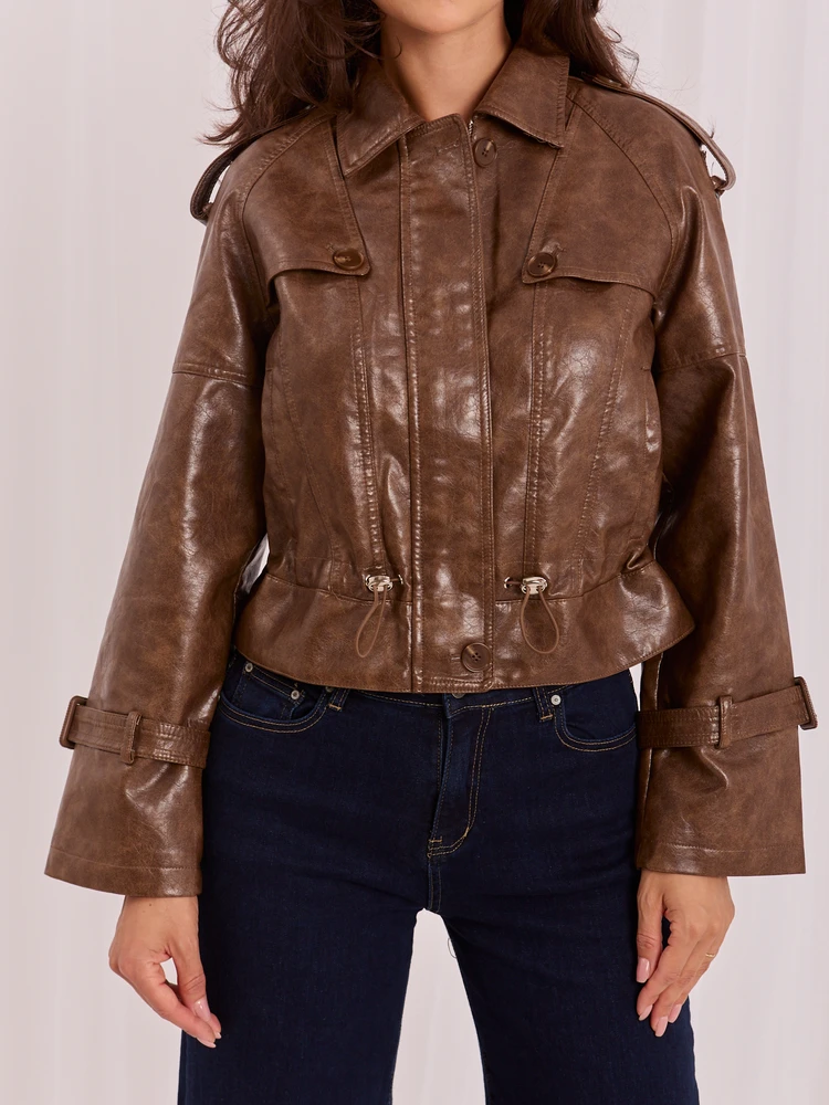 Italy Moda Striukė-IR-KR-AY1007.97P-ruda