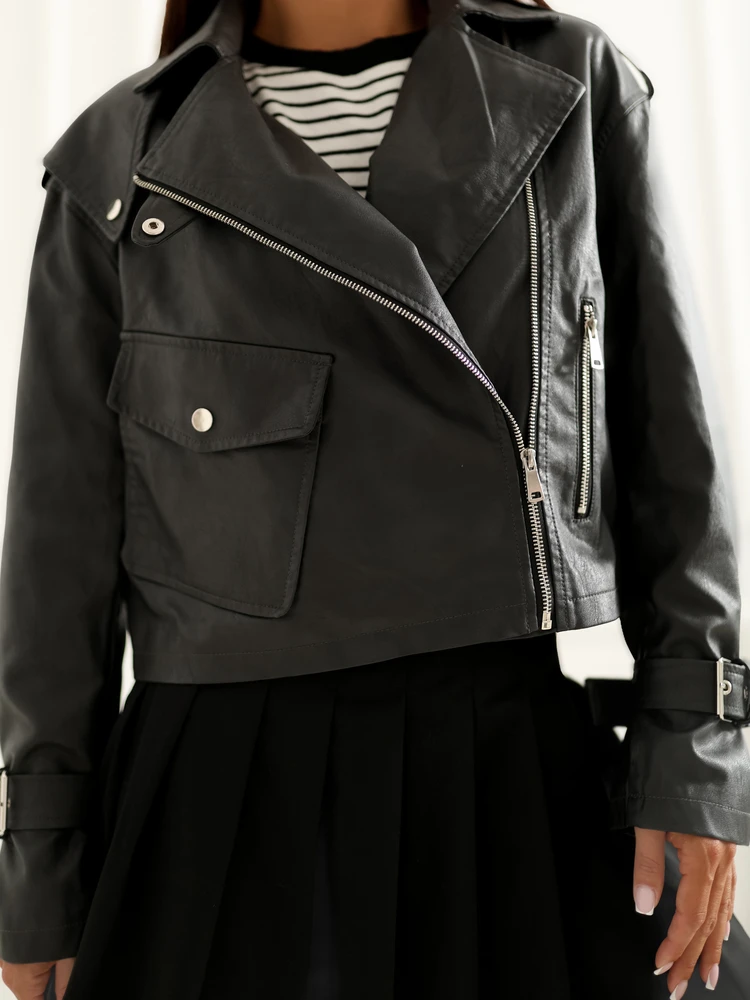 Italy Moda Striukė-IR-KR-AY995.98P-juoda