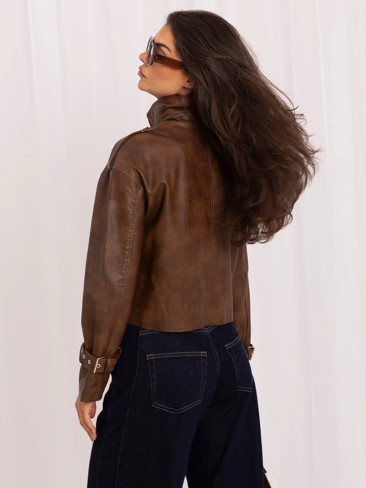 Italy Moda Striukė-IR-KR-AY995.98P-ruda