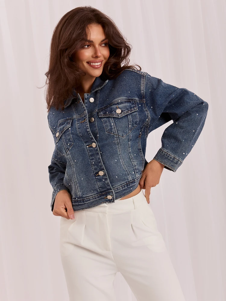Italy Moda Striukė-IR-KR-G01.15-ciemny mėlyna