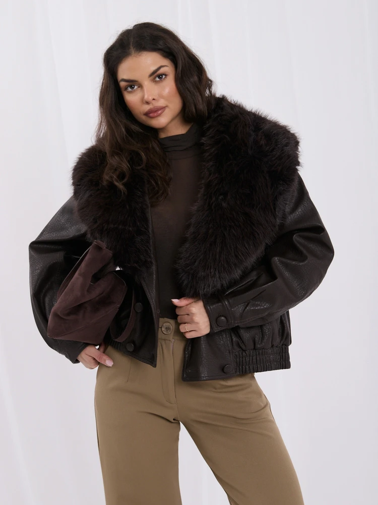 Italy Moda Striukė-IR-KR-XH2020.70-ciemny ruda