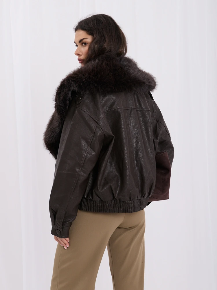 Italy Moda Striukė-IR-KR-XH2020.70-ciemny ruda
