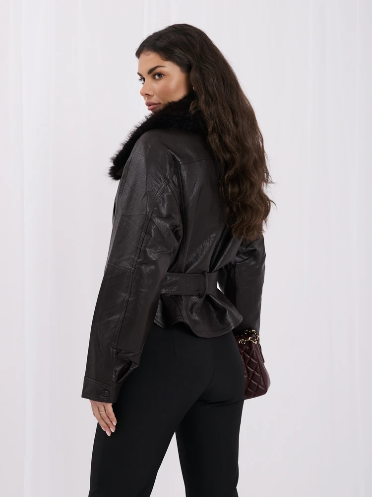 Italy Moda Striukė-IR-KR-XH2022.51-ciemny ruda