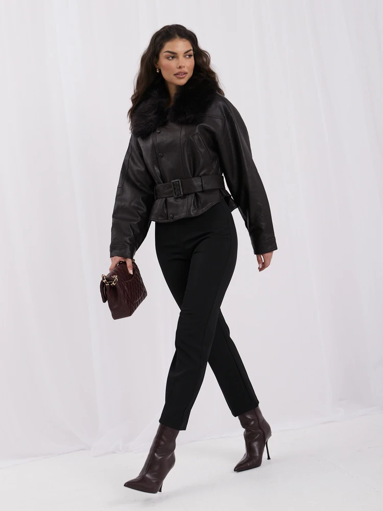 Italy Moda Striukė-IR-KR-XH2022.51-ciemny ruda