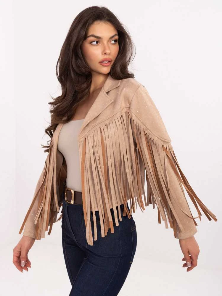 Italy Moda Striukė-IT-KR-21698.29P-smėlio spalva