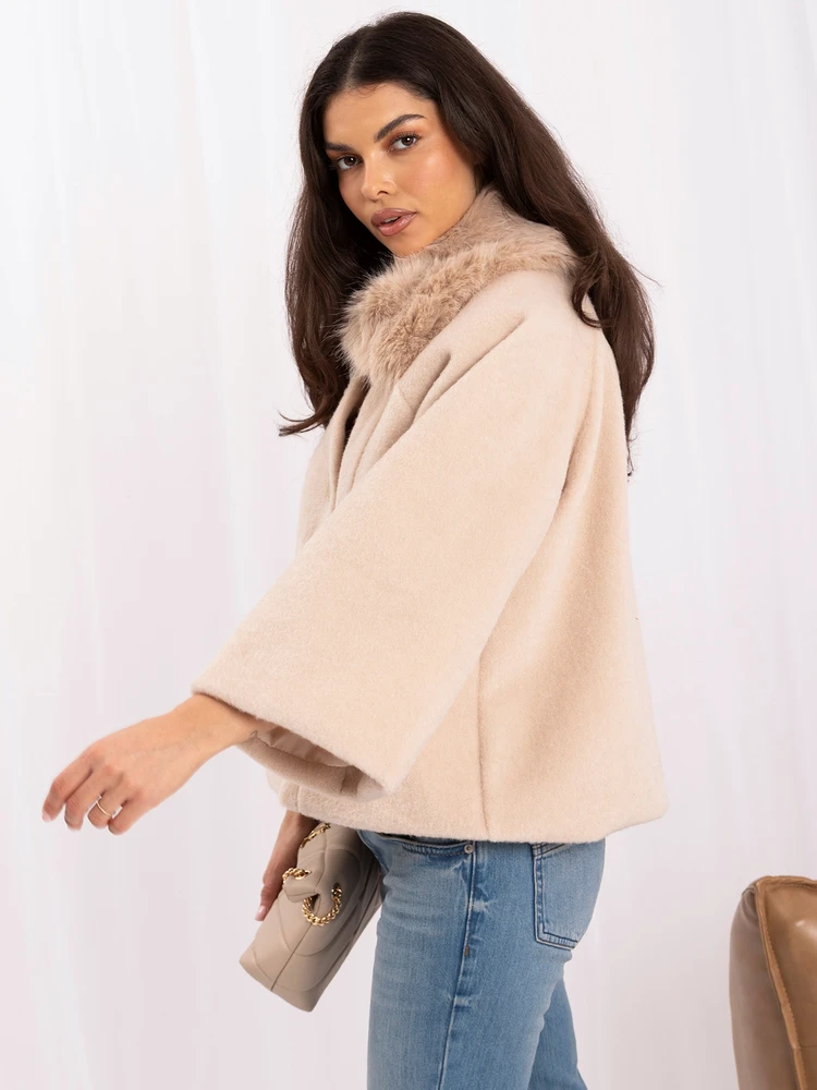 Italy Moda Striukė-MI-KR-1777FM.50-jasny smėlio spalva
