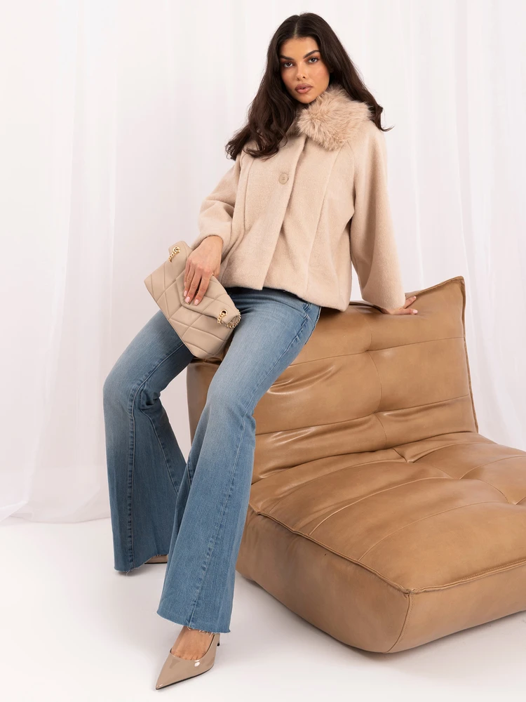Italy Moda Striukė-MI-KR-1777FM.50-jasny smėlio spalva