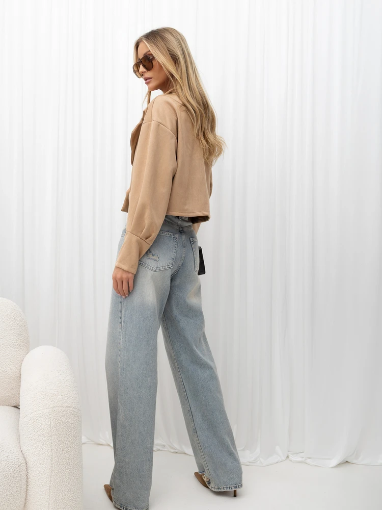 Italy Moda Striukė-MI-KR-2325.09-camelowy