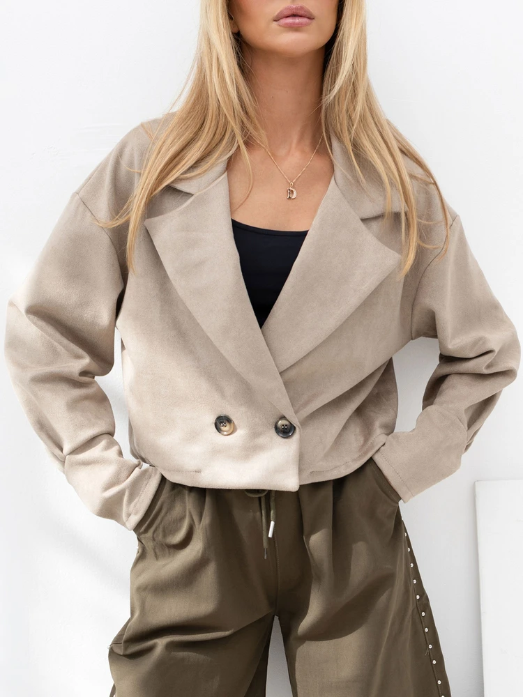 Italy Moda Striukė-MI-KR-2325.13-smėlio spalva