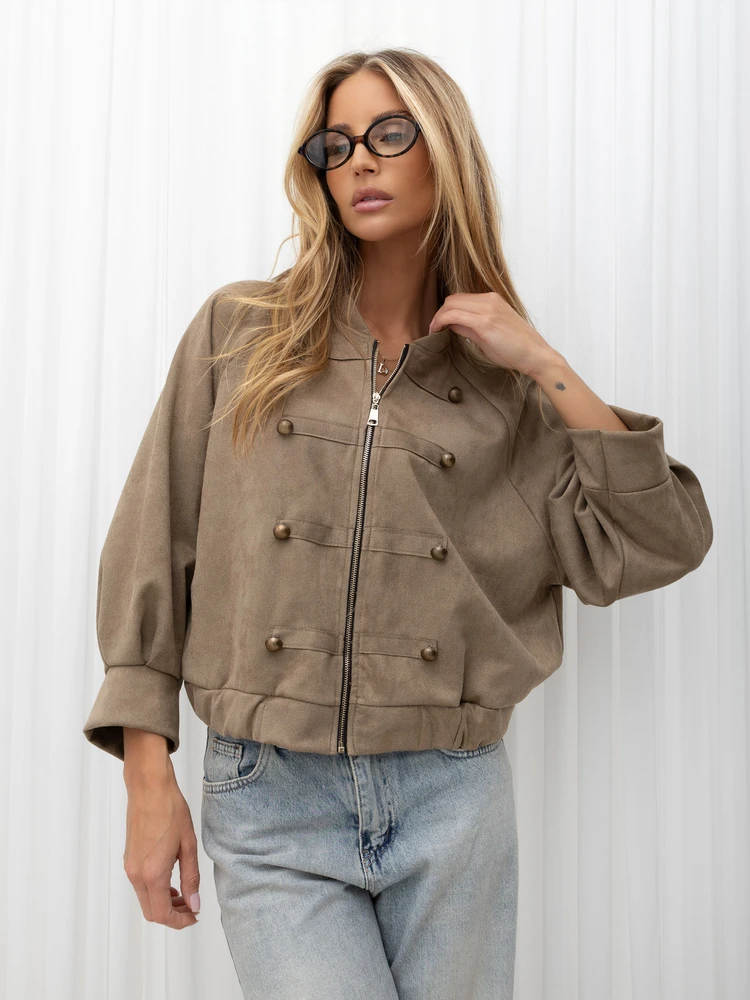 Italy Moda Striukė-MI-KR-3546.01-ciemny bezowy