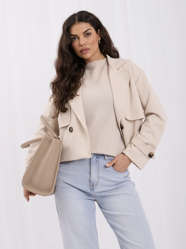 Italy Moda Striukė-MI-KR-4182.30-jasny smėlio spalva