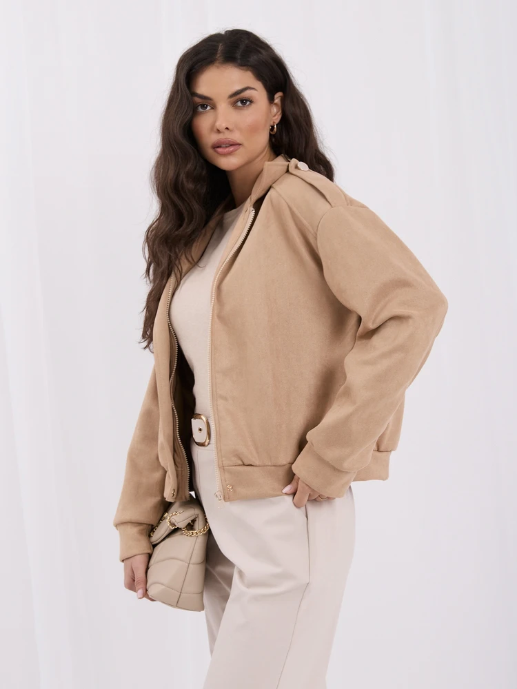 Italy Moda Striukė-MI-KR-4376.31-camelowy