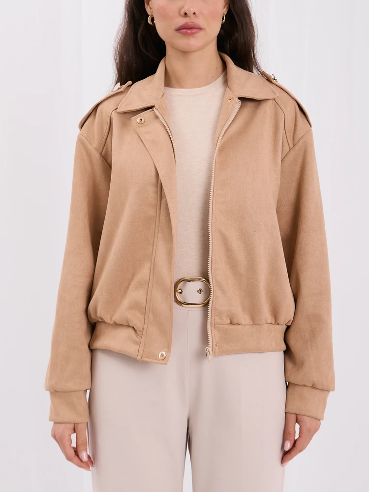 Italy Moda Striukė-MI-KR-4376.31-camelowy