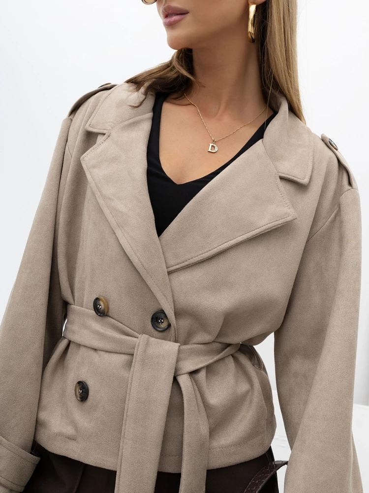 Italy Moda Striukė-MI-KR-4380.67-smėlio spalva