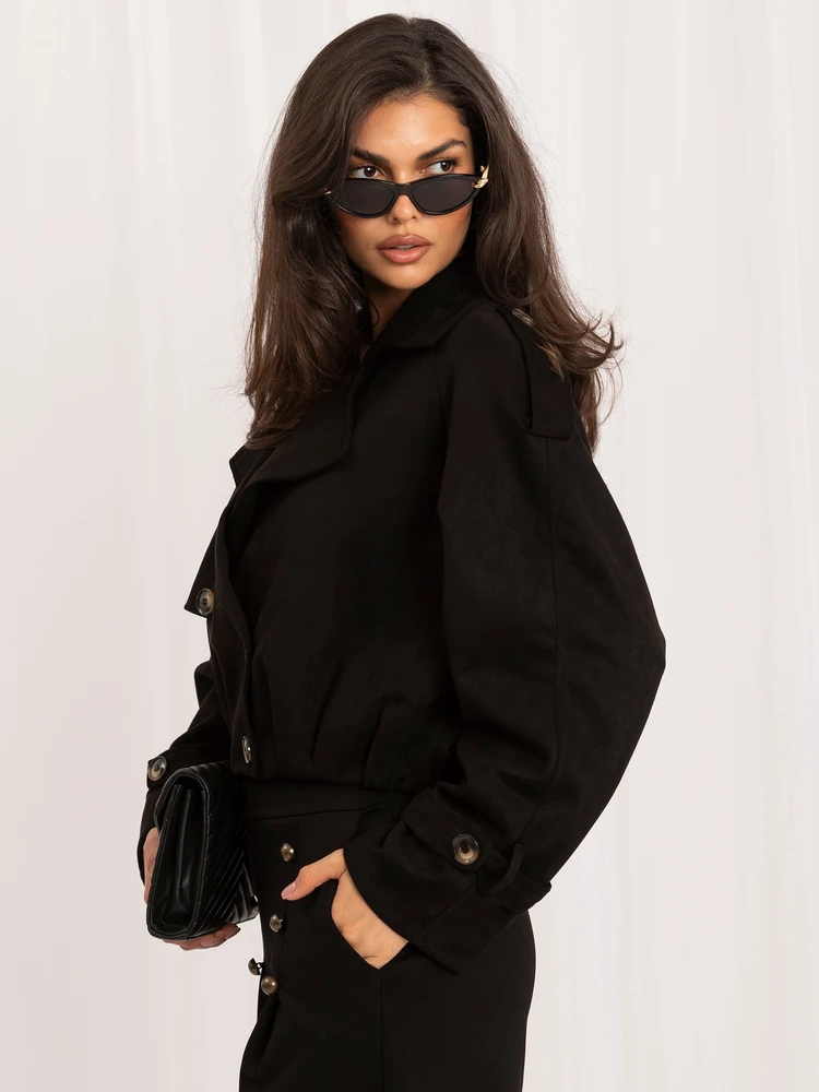 Italy Moda Moteriška striukė MI-KR-4382.65 juodos spalvos