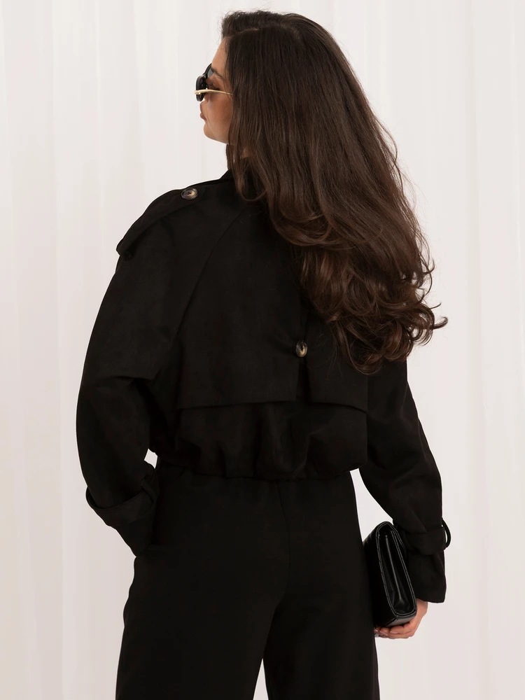 Italy Moda Moteriška striukė MI-KR-4382.65 juodos spalvos
