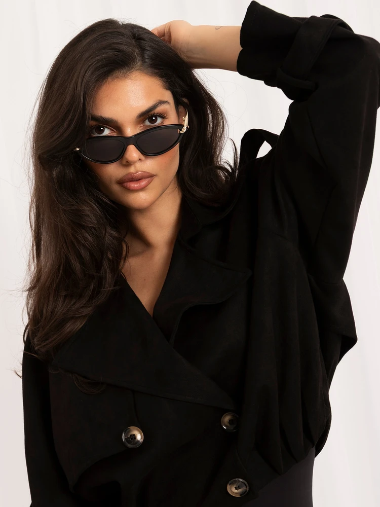 Italy Moda Moteriška striukė MI-KR-4382.65 juodos spalvos