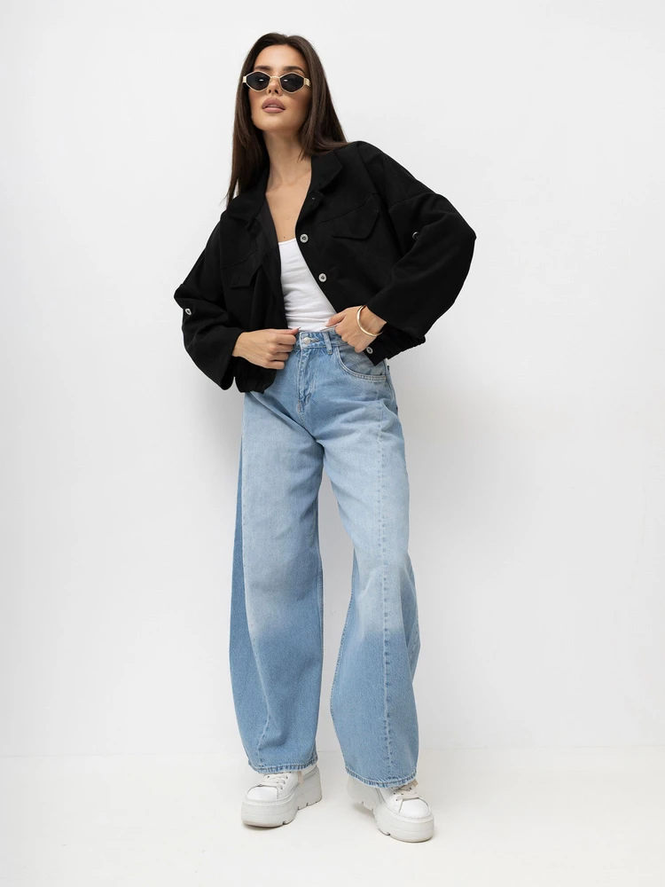 Italy Moda Moteriška striukė MI-KR-931733.99 juodos spalvos
