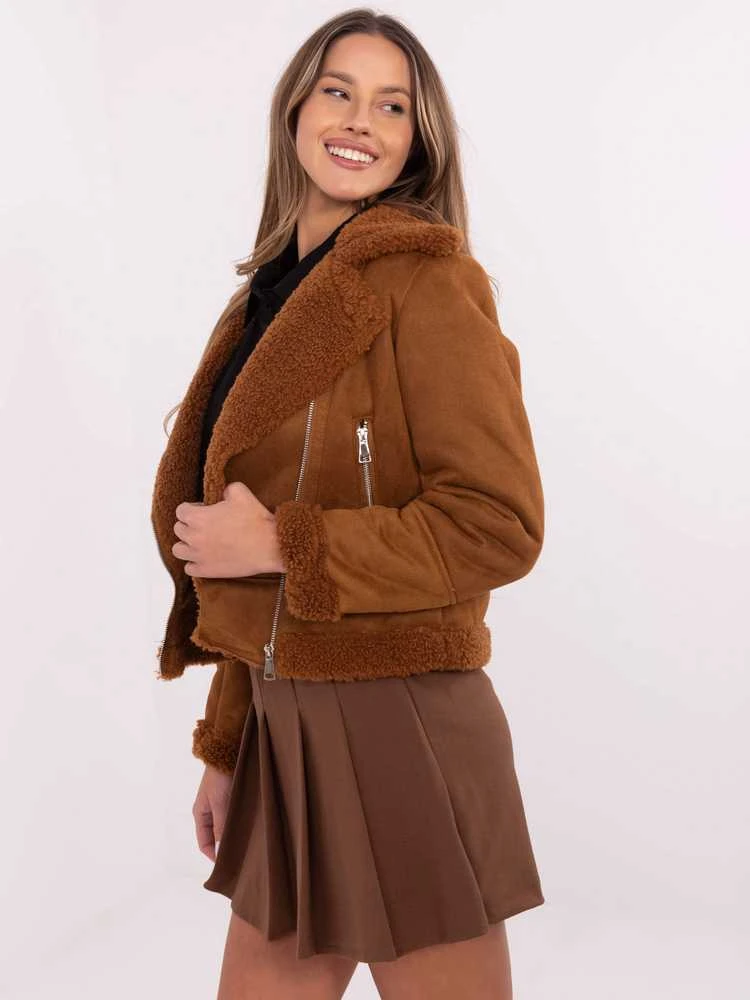 Italy Moda Striukė moterims-MI-KR-21848.71-jasny ruda