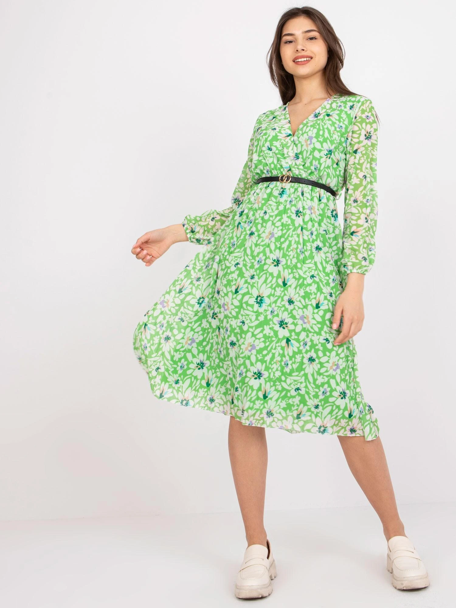Italy Moda Suknelė-DHJ-SK-10536A-1,80-šviesiai žalia