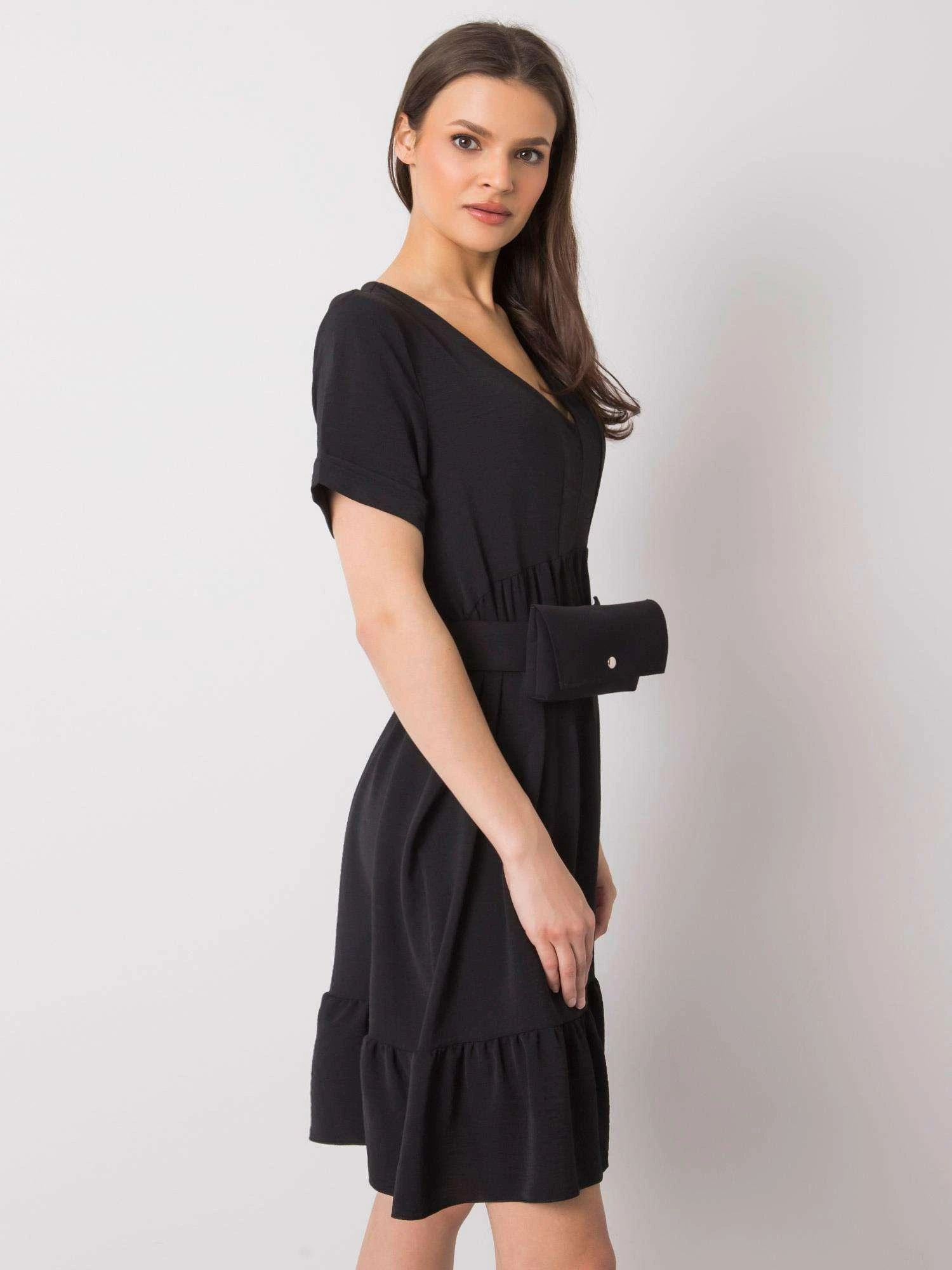 Italy Moda Suknelė-DHJ-SK-13078.31P-juoda