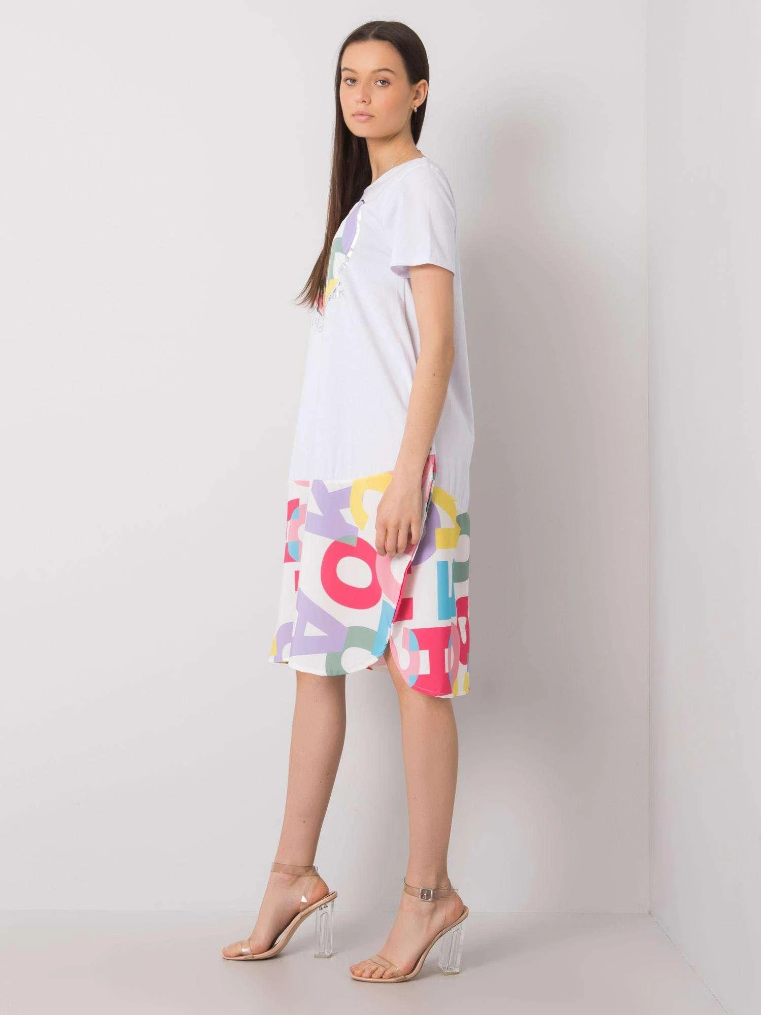 Italy Moda Suknelė-DHJ-SK-13119.26P-balta
