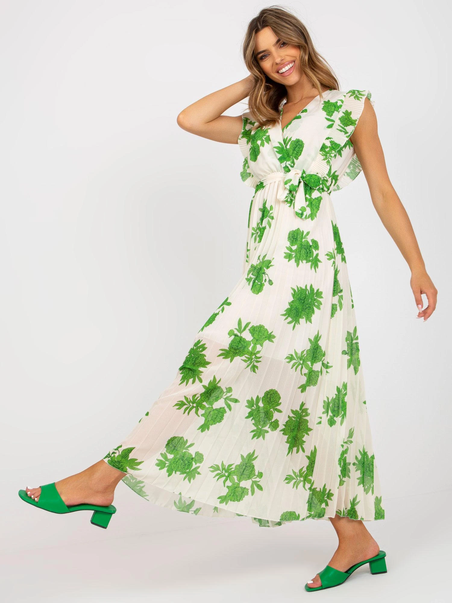 Italy Moda Suknelė-DHJ-SK-13166.94P-žalia