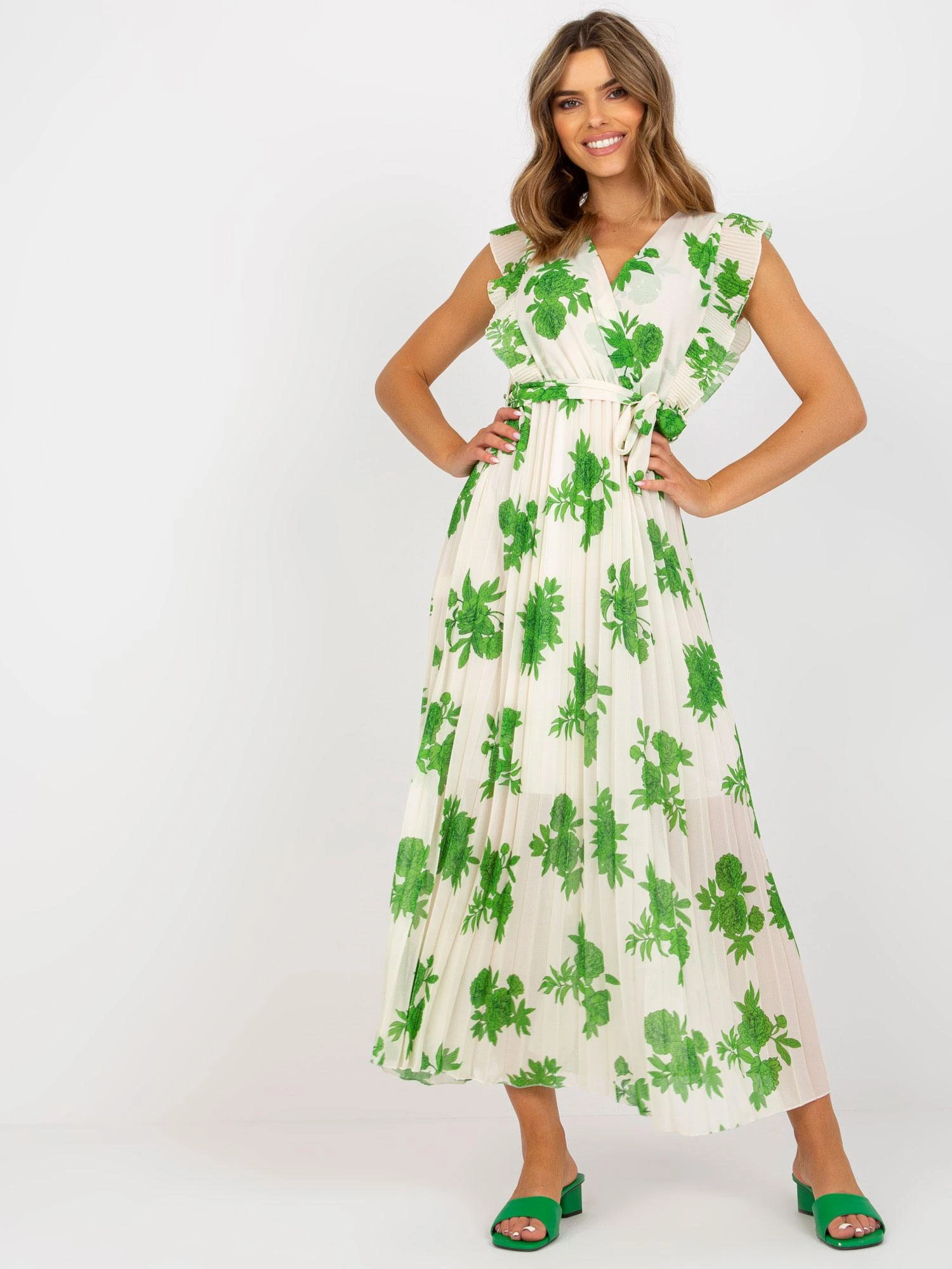 Italy Moda Suknelė-DHJ-SK-13166.94P-žalia
